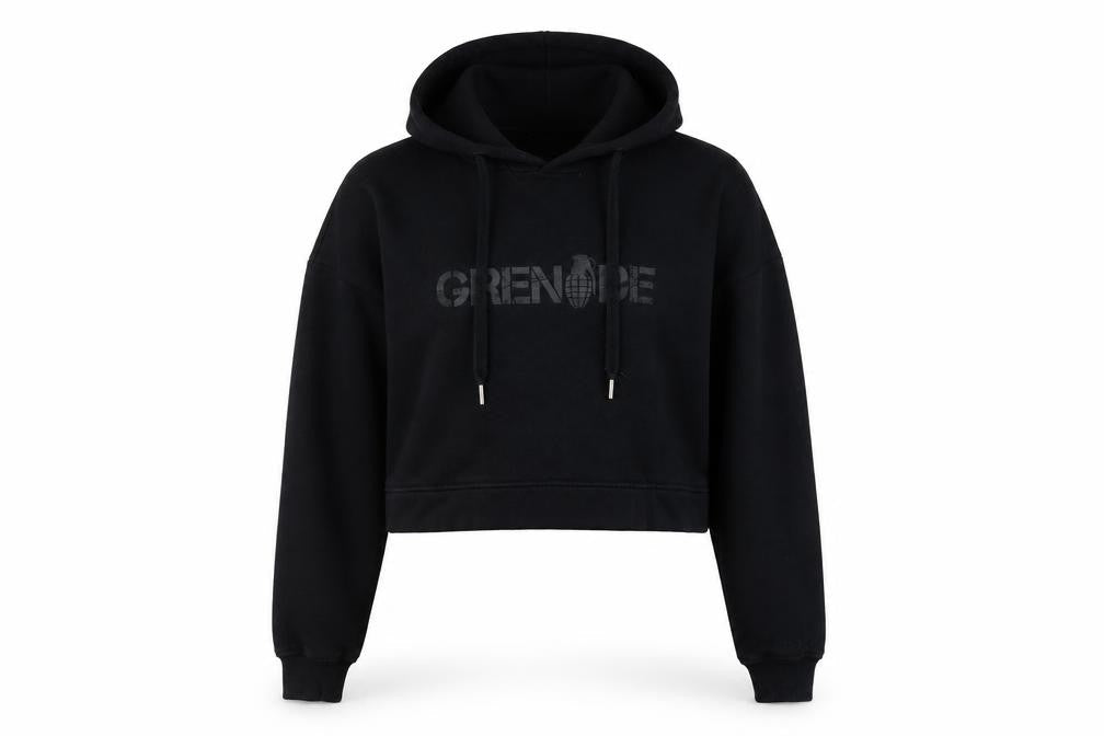 Grenade Women Black Small Pullover Hoodie Tactical Training Print