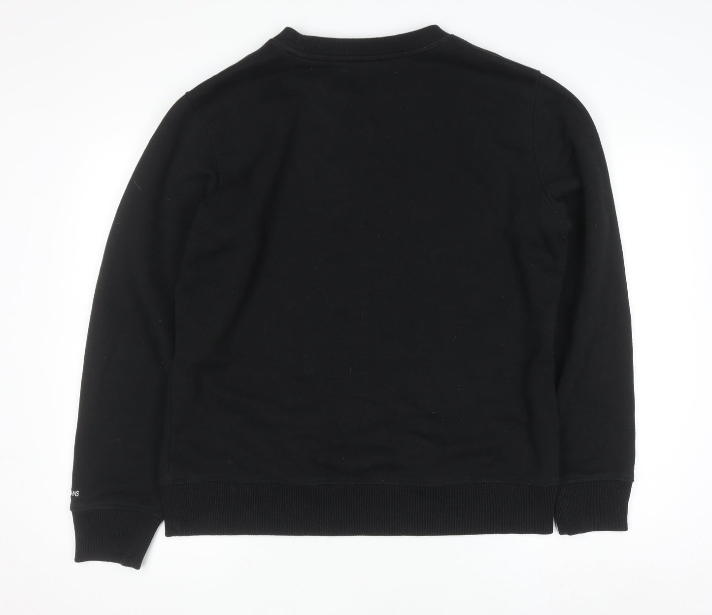 Calvin Klein Jeans Mens Black L Crew Neck Pullover Sweatshirt