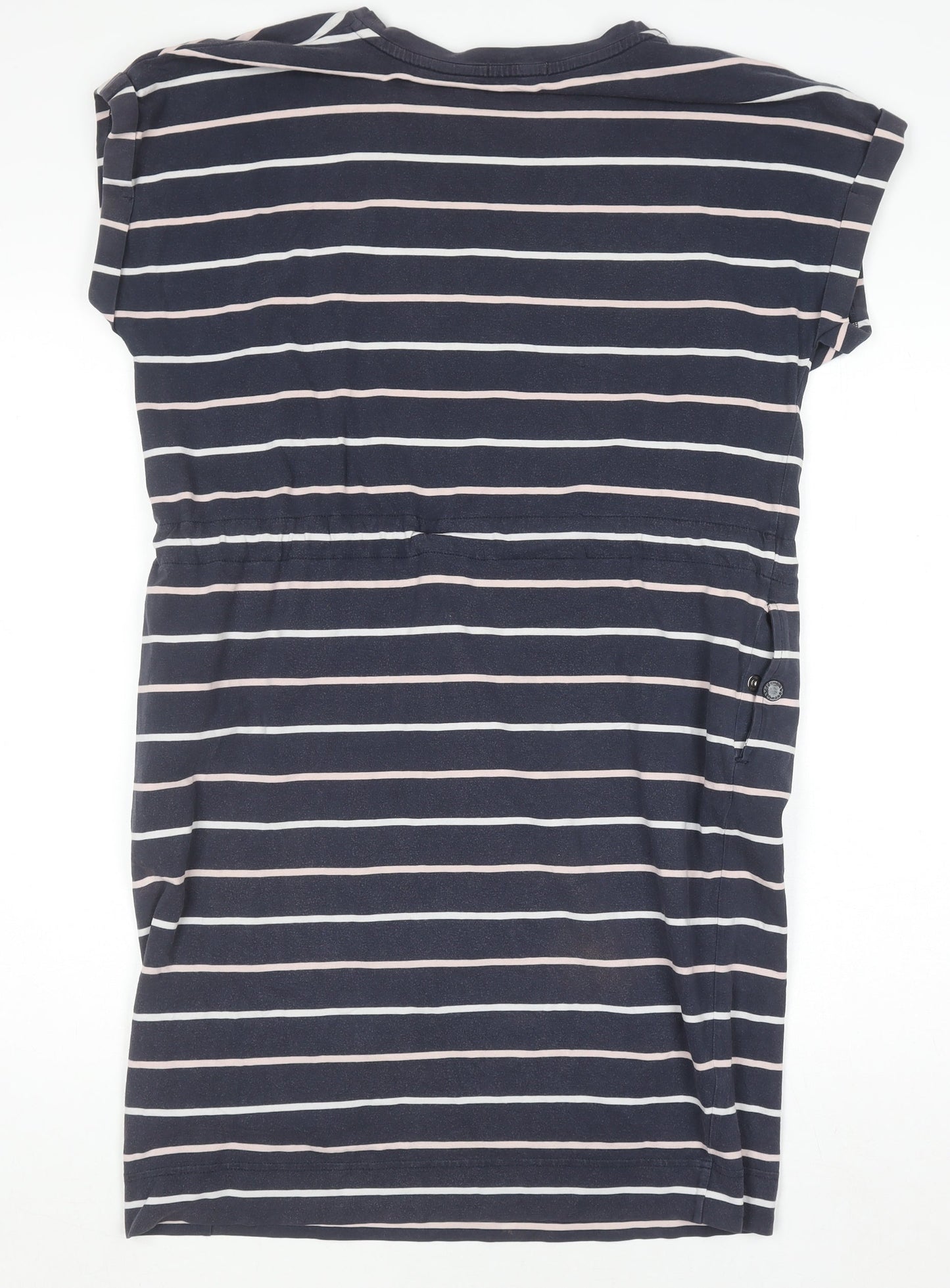 Barbour Womens Blue Striped T-Shirt Dress Size 12 Casual Jersey