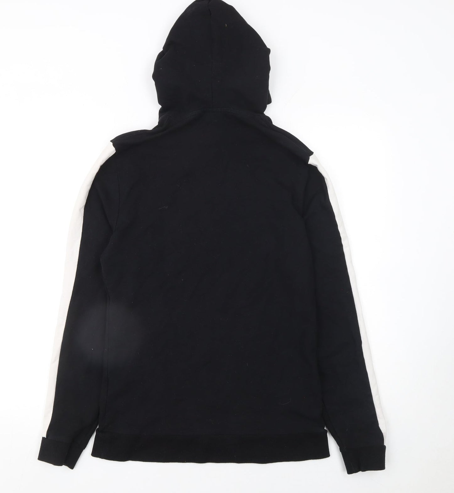 ASOS Womens Black & White Pullover Hoodie Cotton Blend Size M