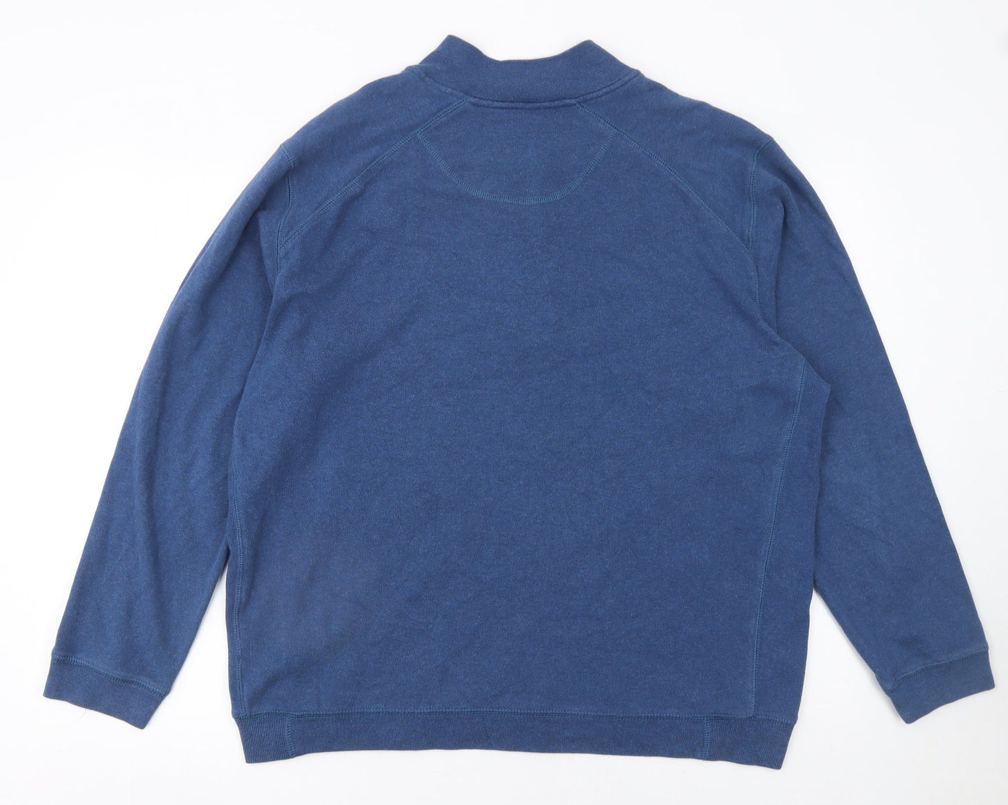 Kirkland Signature Men's Blue XL Cotton 1/2 Zip Sweatshirt