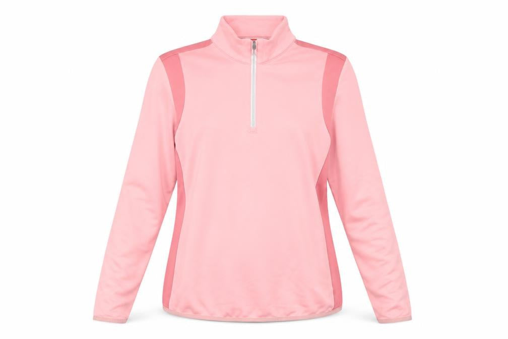 Slazenger Womens Pink 1/2 Zip Pullover Sweatshirt UK 14