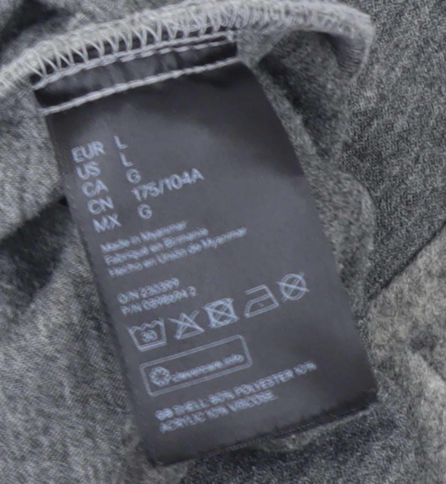 H&M Women Grey L Relaxed Shacket Jacket Button Down Fleece Mid Length