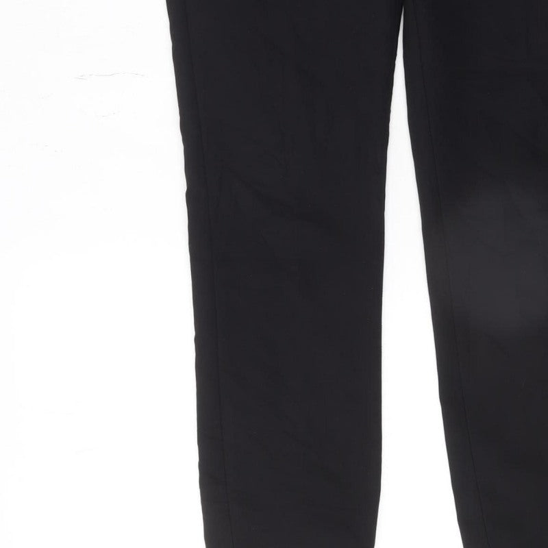 Zara Woman Black Slim Fit Tapered Trousers Size 10