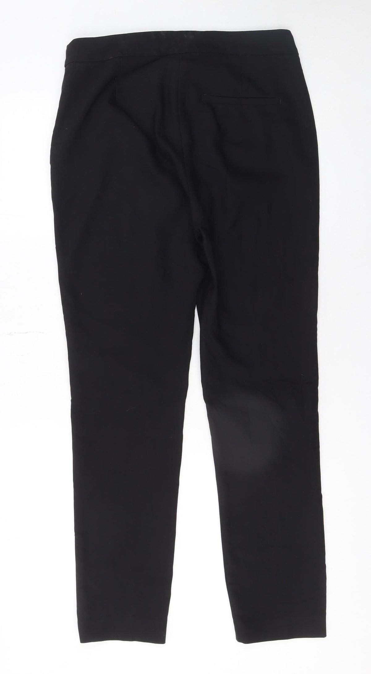 Zara Woman Black Slim Fit Tapered Trousers Size 10