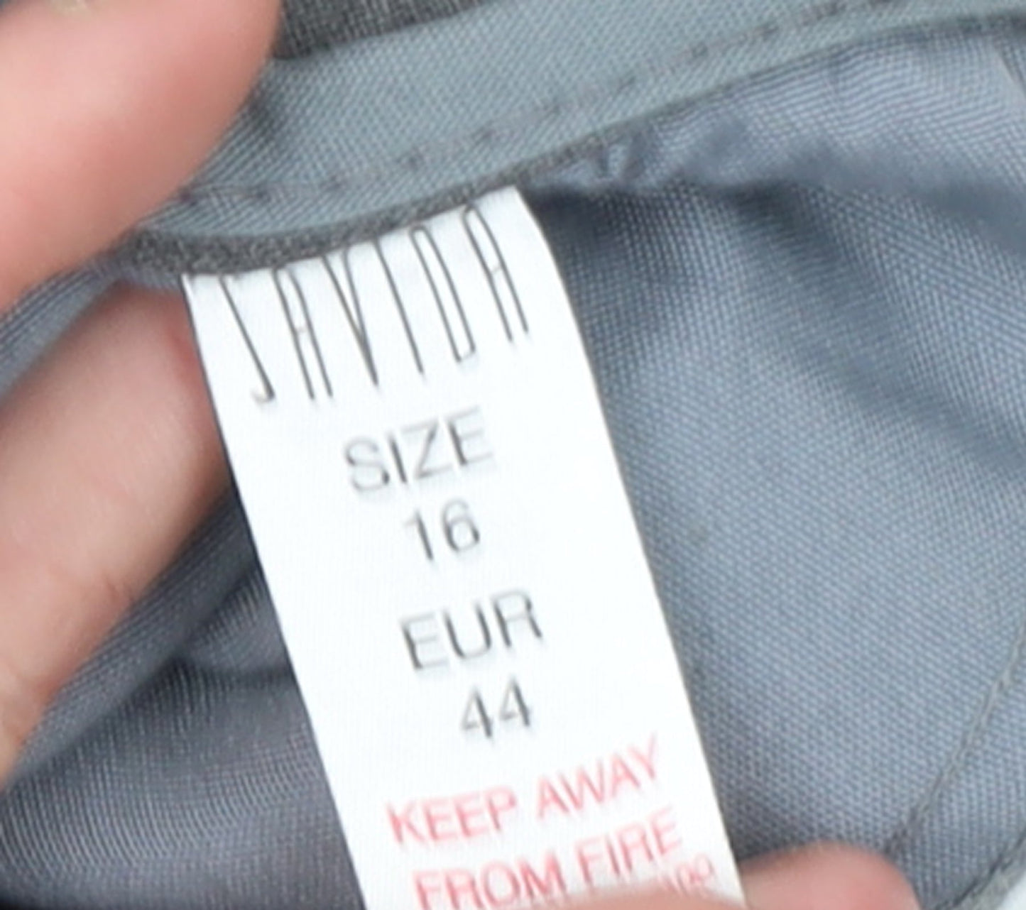 Savida Women's Grey Cropped Straight Trousers Size 16