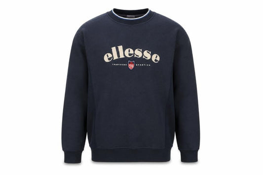 Ellesse Men's Blue Pullover Sweatshirt M Crew Neck Logo Sport