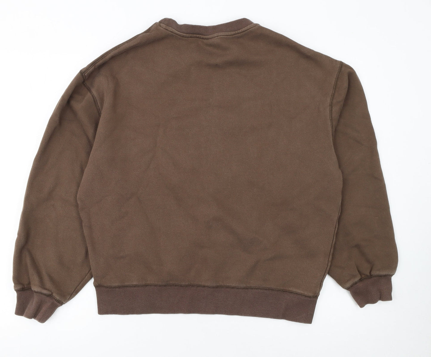 Ellesse Womens Brown Pullover Sweatshirt M Cotton Blend Logo