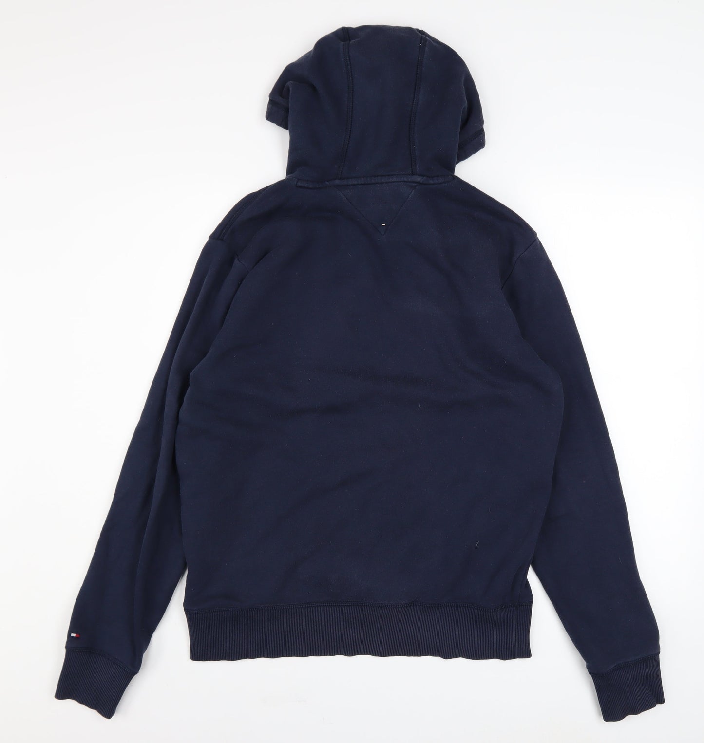 Tommy Hilfiger Men's Blue Pullover Hoodie L Logo Fleece