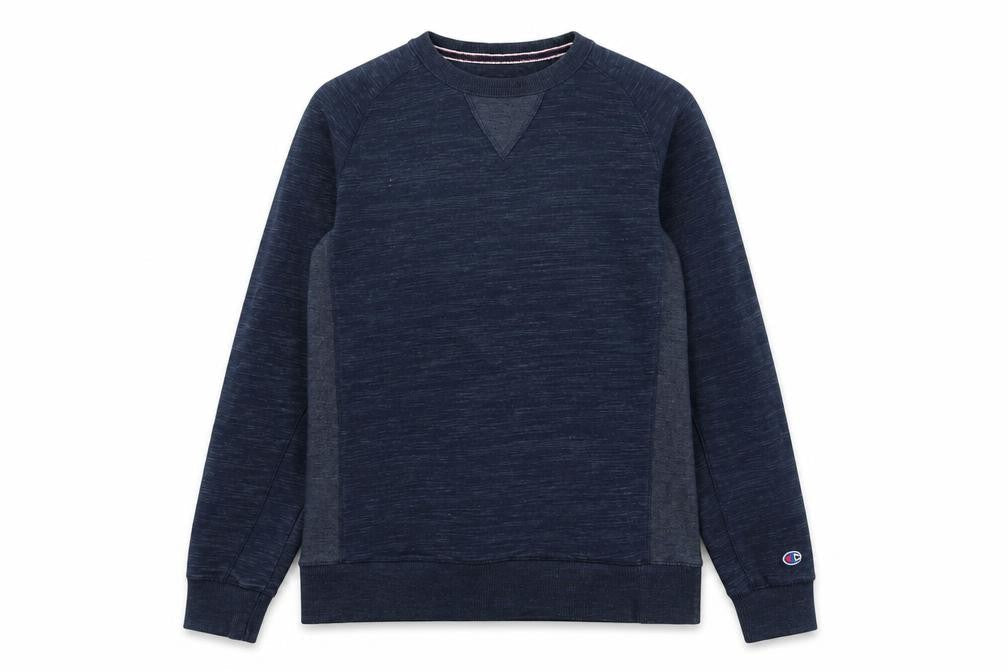 Champion Men's Blue Pullover Sweatshirt Large Crew Neck Sportswear