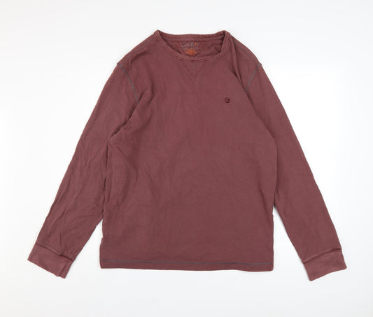 FatFace Men's Brown Cotton Crew Neck Pullover Sweatshirt M