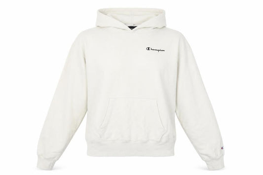 Champion Women's White Pullover Hoodie Large Cotton Blend