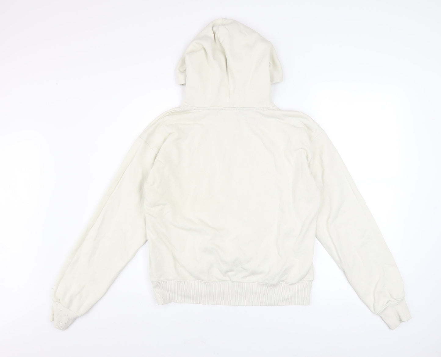 Champion Women's White Pullover Hoodie Large Cotton Blend
