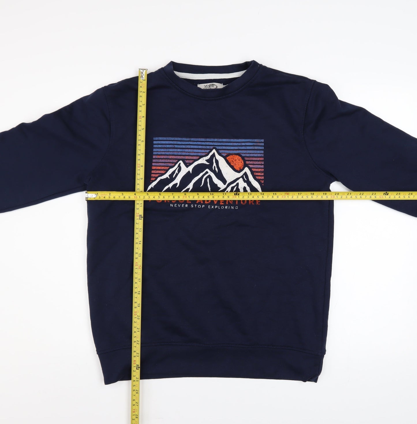 Kangaroo Poo Mens Blue Pullover Adventure Graphic Sweatshirt M