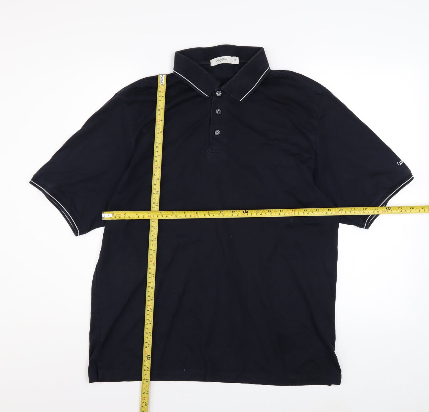 Calvin Klein Golf Men's Black XL Polo Shirt Short Sleeve Cotton
