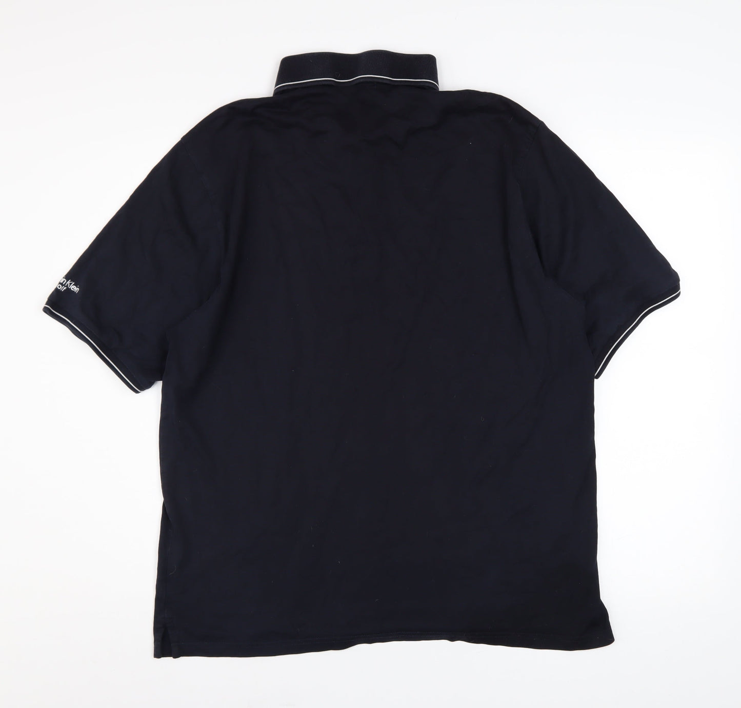 Calvin Klein Golf Men's Black XL Polo Shirt Short Sleeve Cotton