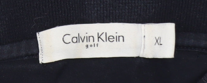 Calvin Klein Golf Men's Black XL Polo Shirt Short Sleeve Cotton