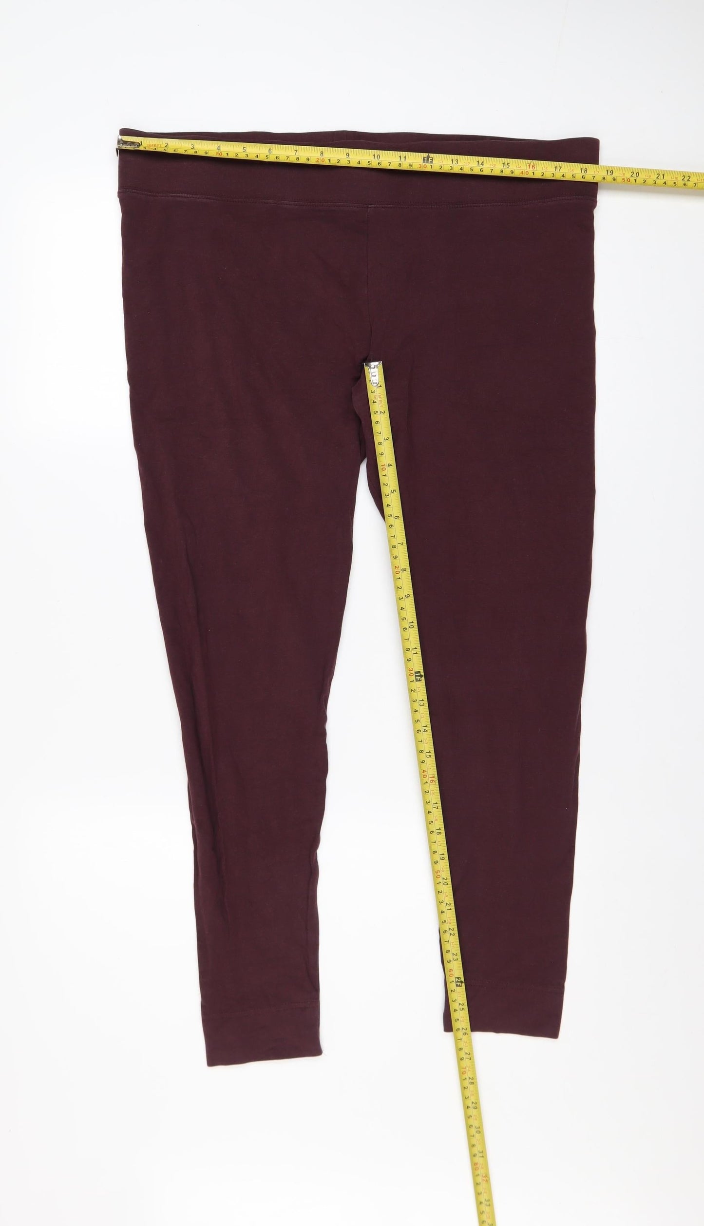 Marks and Spencer Women's Brown Ankle Leggings Size 18 Long
