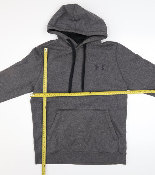 Under Armour Men's Grey Small Pullover Hoodie Fitted ColdGear
