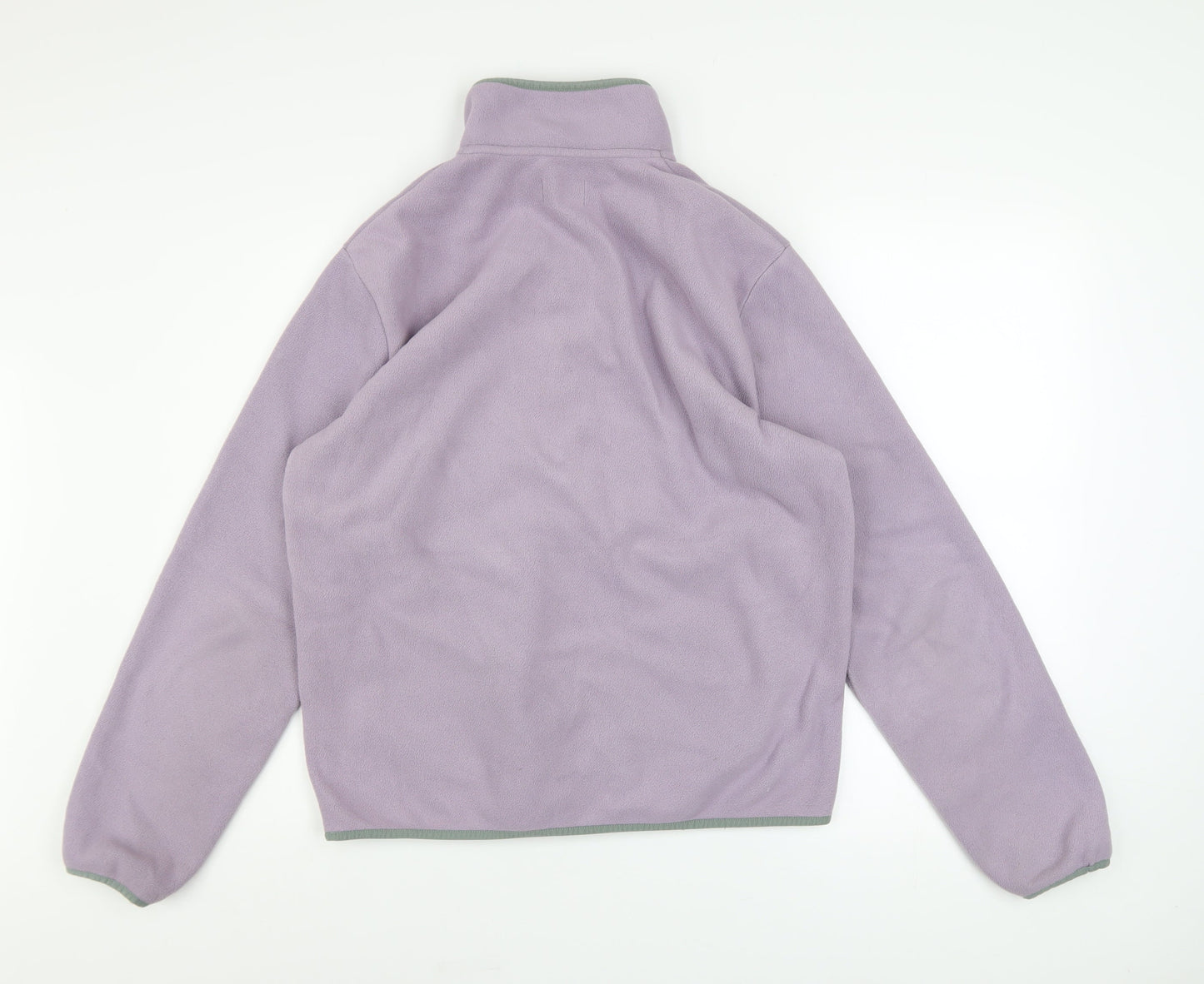 Farah Men's Purple Fleece Henley Sweatshirt Size S