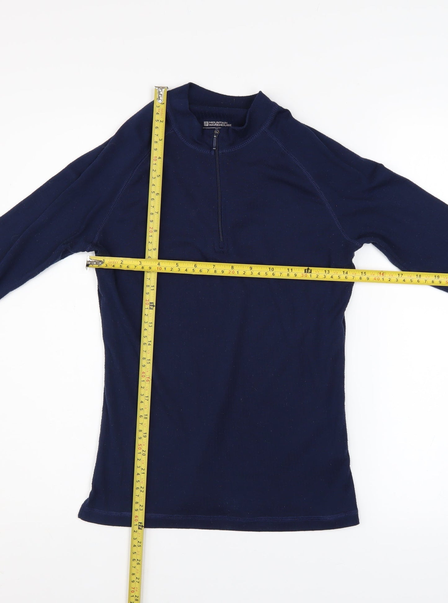 Mountain Warehouse Women's Navy 1/4 Zip Fleece Pullover Size 8