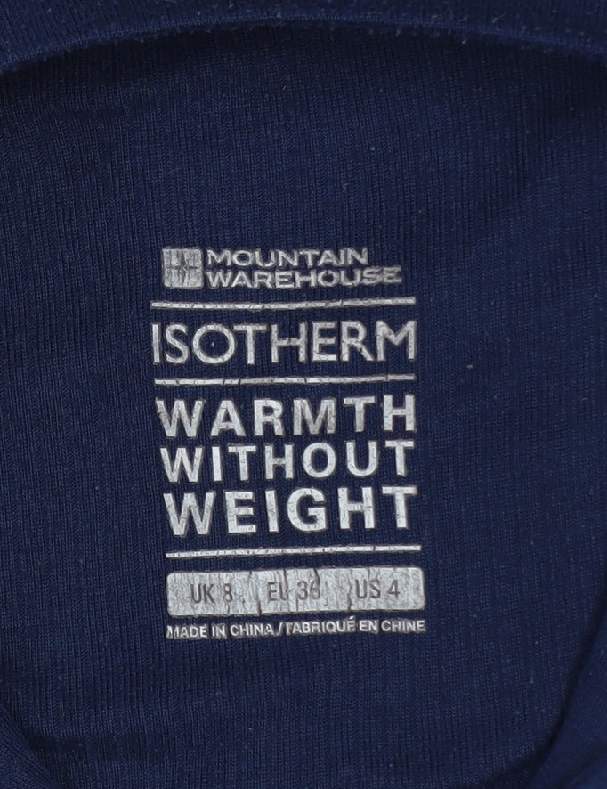 Mountain Warehouse Women's Navy 1/4 Zip Fleece Pullover Size 8