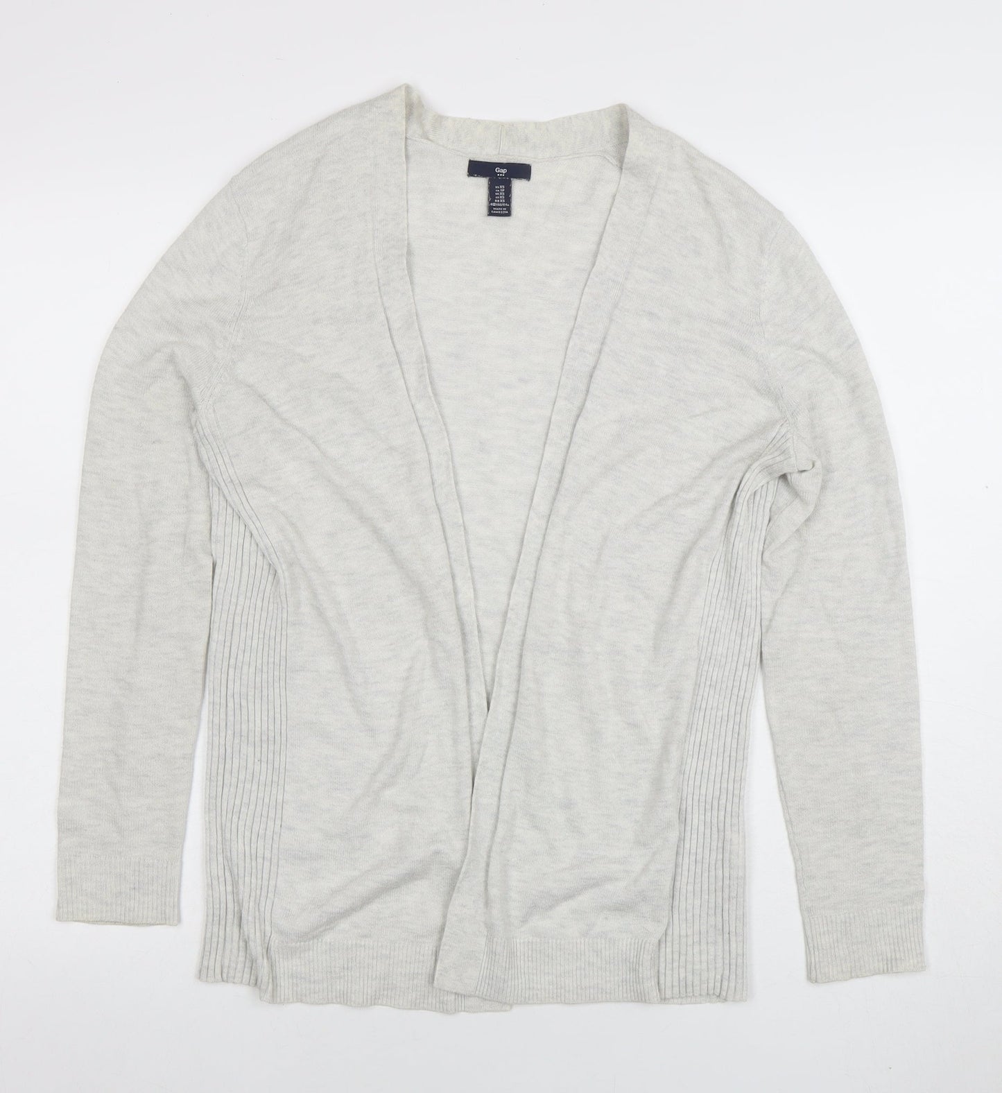 GAP Women's Grey Cotton Blend Open Front Cardigan XS