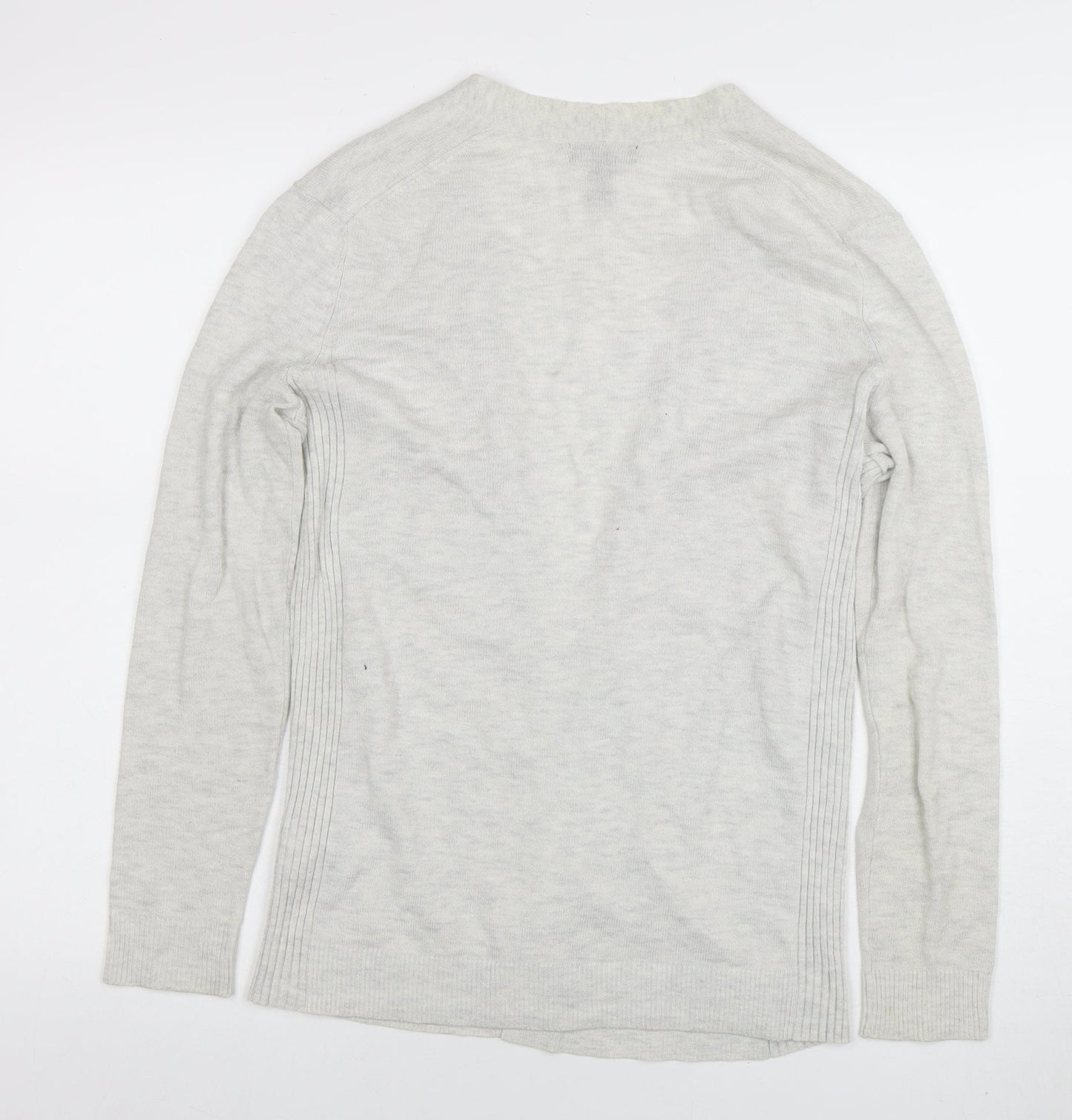 GAP Women's Grey Cotton Blend Open Front Cardigan XS