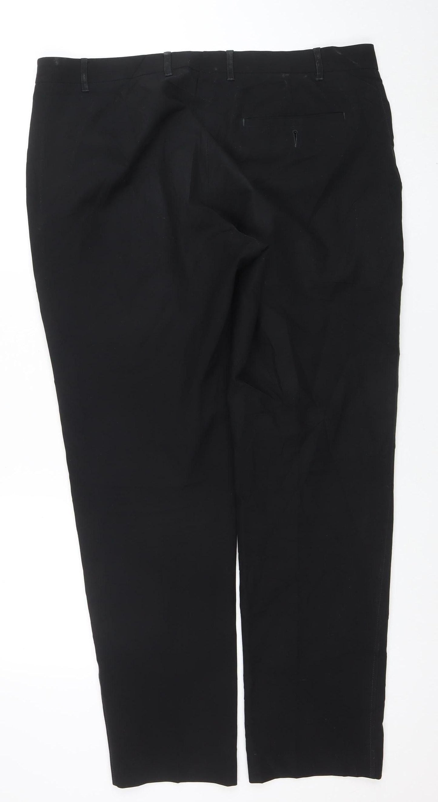 Marks and Spencer Men's Black Slim Fit Dress Trousers 38x31