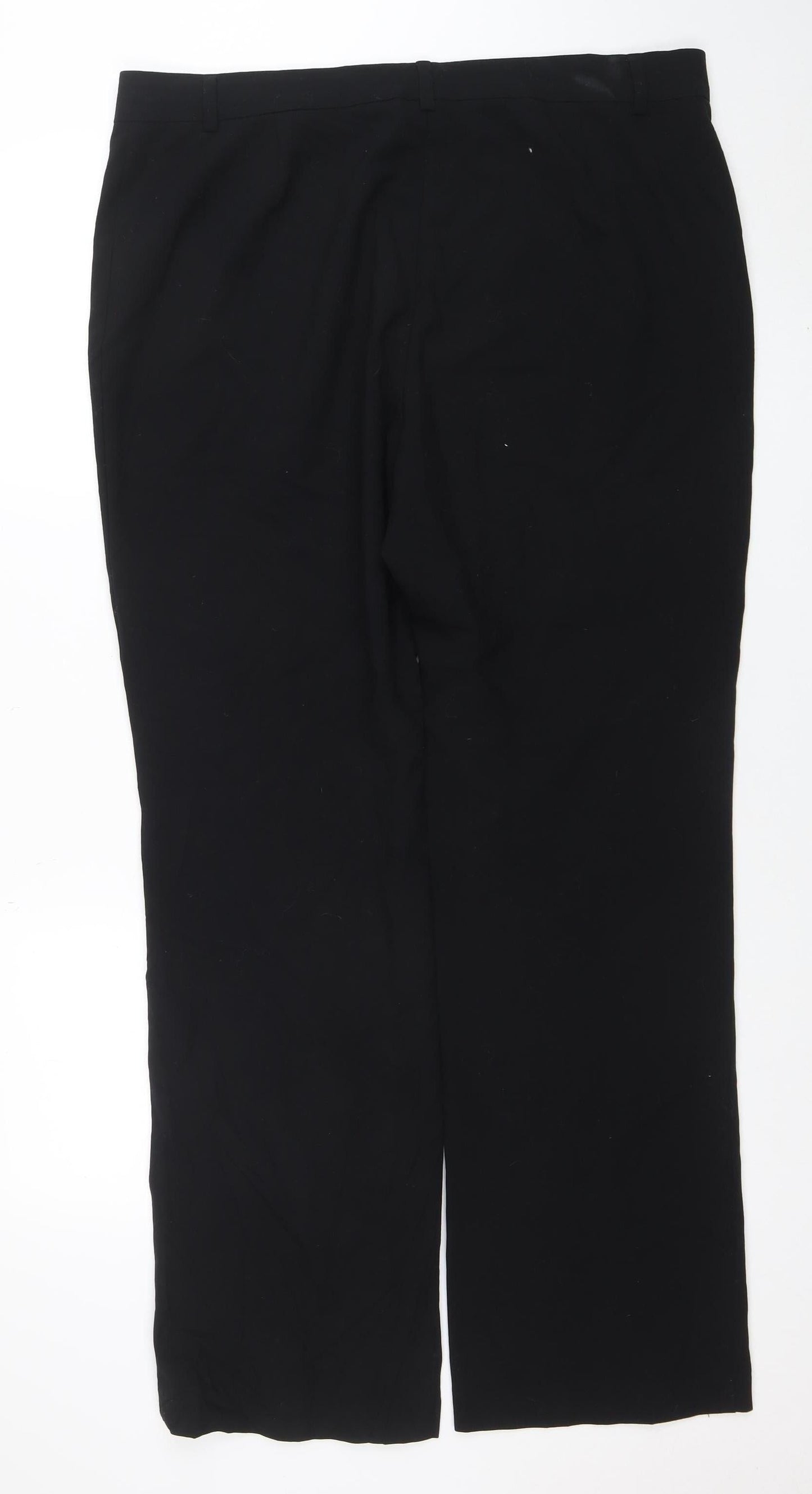 Marks and Spencer Men's Black Classic Fit Dress Pants Size 18 Long