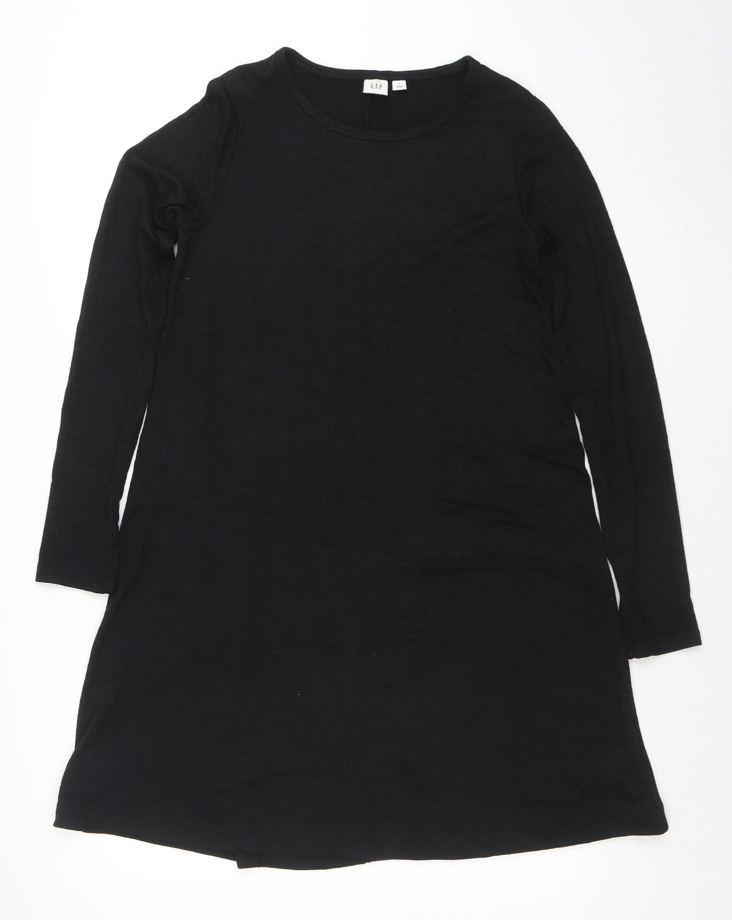 GAP Women’s Black Long Sleeve Jersey T-Shirt Dress Size S