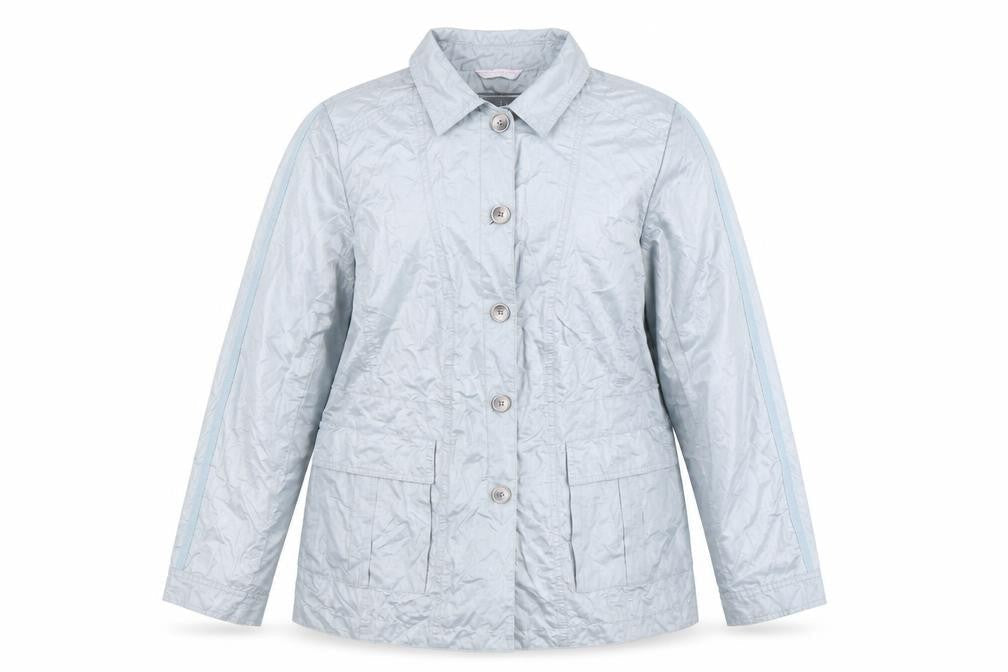 The White Company Women's Grey Cotton Blend Mid-Length Casual Jacket Size 24