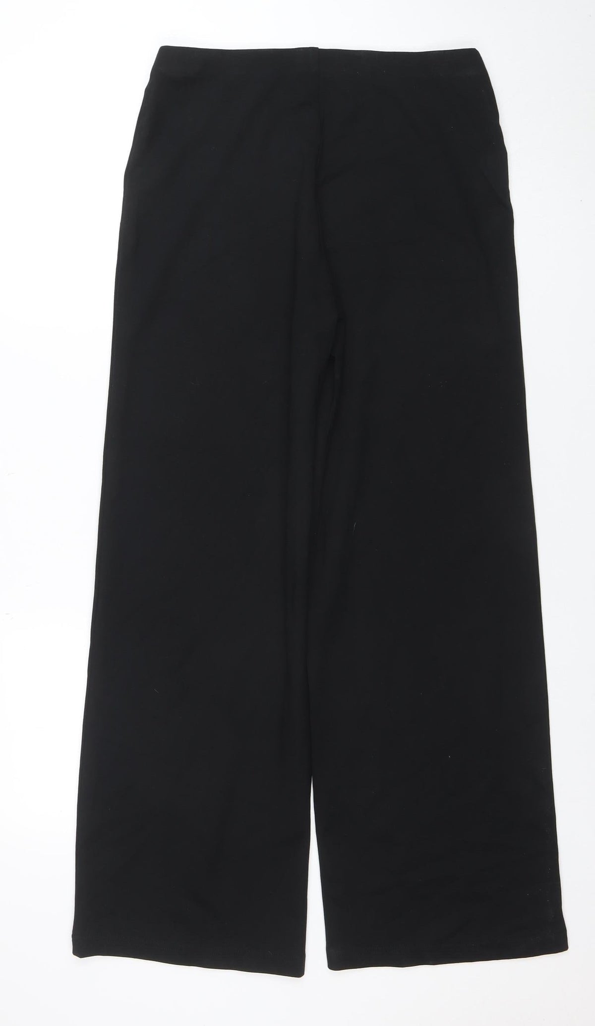 Marks and Spencer Women's Black Size 12 Regular Straight Trousers