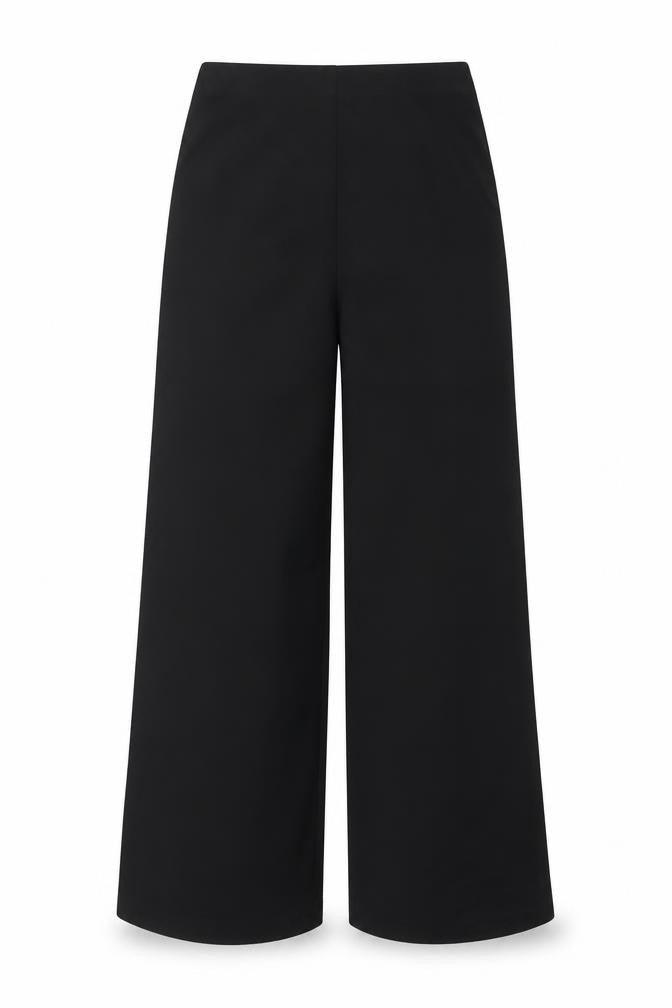Marks and Spencer Women's Black Size 12 Regular Straight Trousers