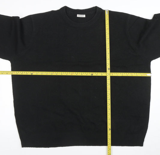 Damart Men's Black 2XL Crew Neck Acrylic Knit Jumper