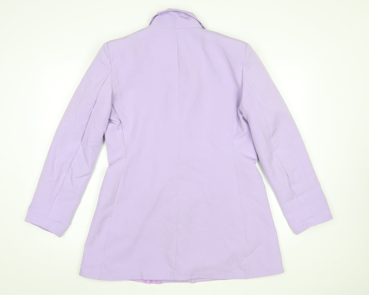 Boohoo Women’s Lilac Long Sleeve Blazer UK 12 Tailored Jacket