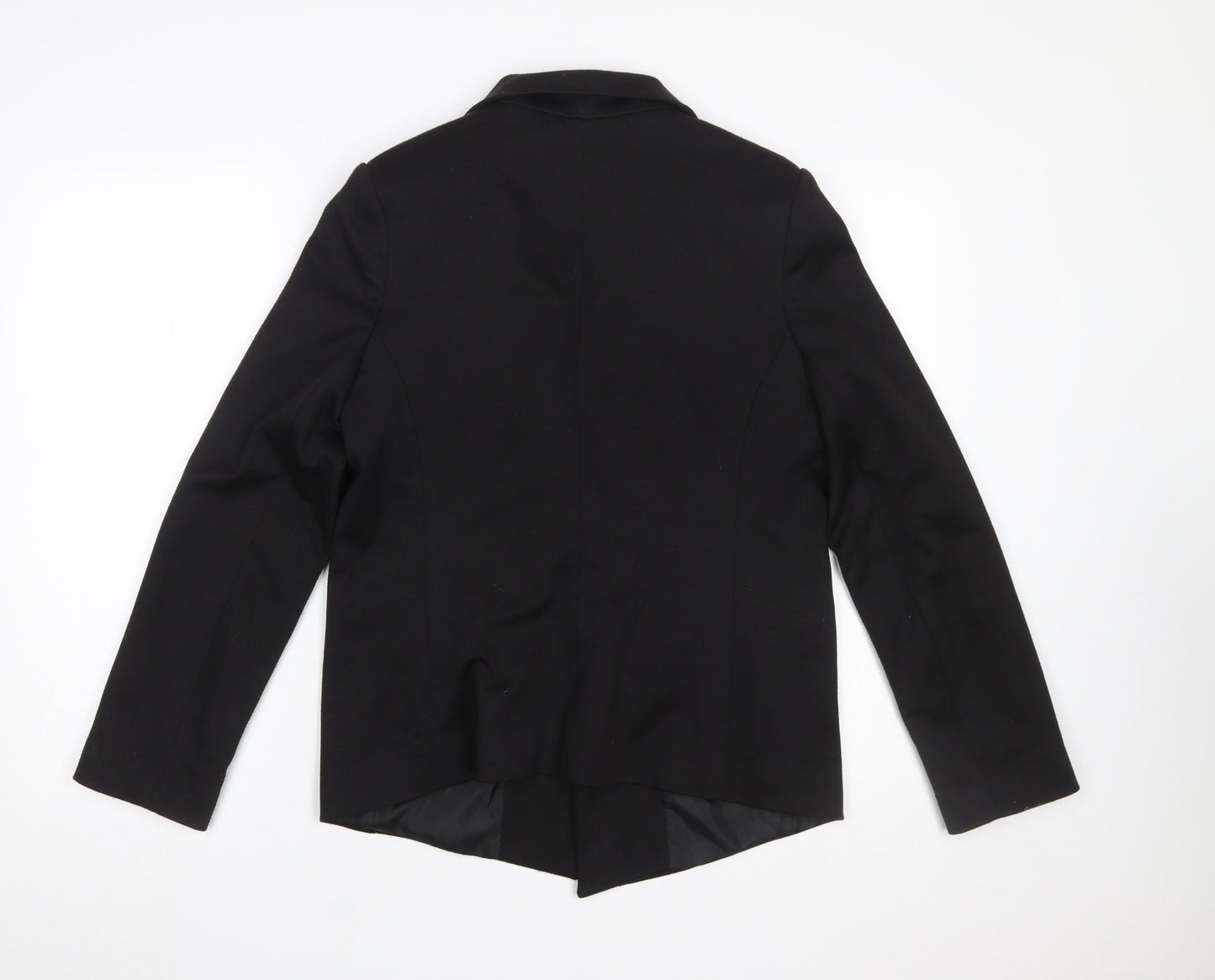 Wallis Women's Black Classic Blazer UK 12 Tailored Single Breasted Jacket