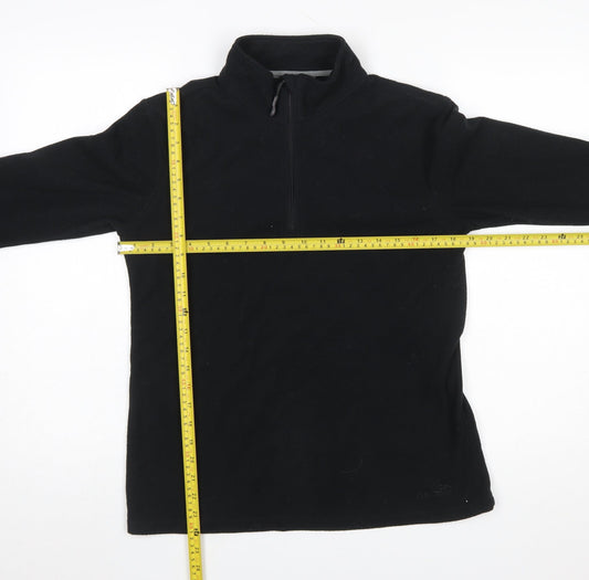 Peter Storm Women's Black Fleece 1/2 Zip Pullover Sweatshirt Size 14