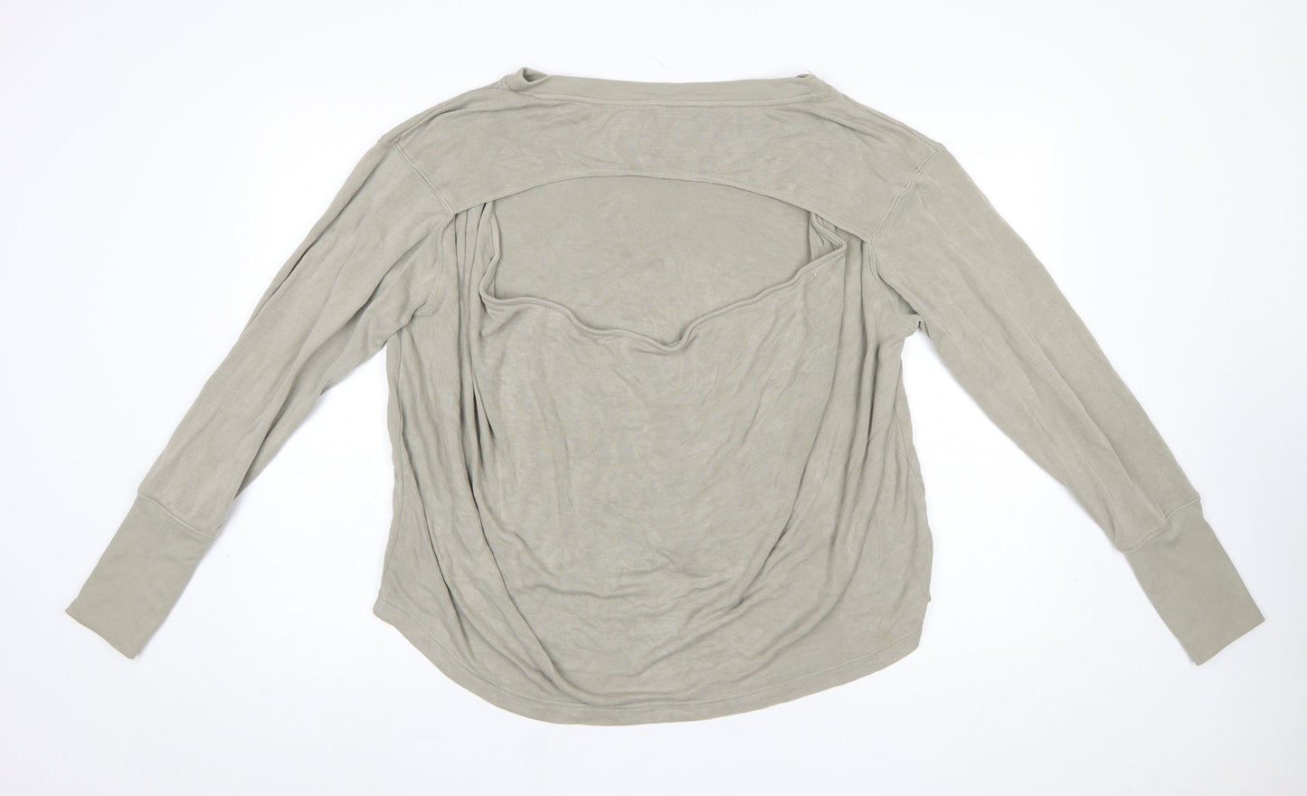 For Movement Women's Beige Long Sleeve Modal Blend T-Shirt Size S