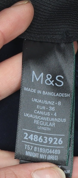 Marks and Spencer Women’s Black High Rise Magic Leggings Size 8 Regular