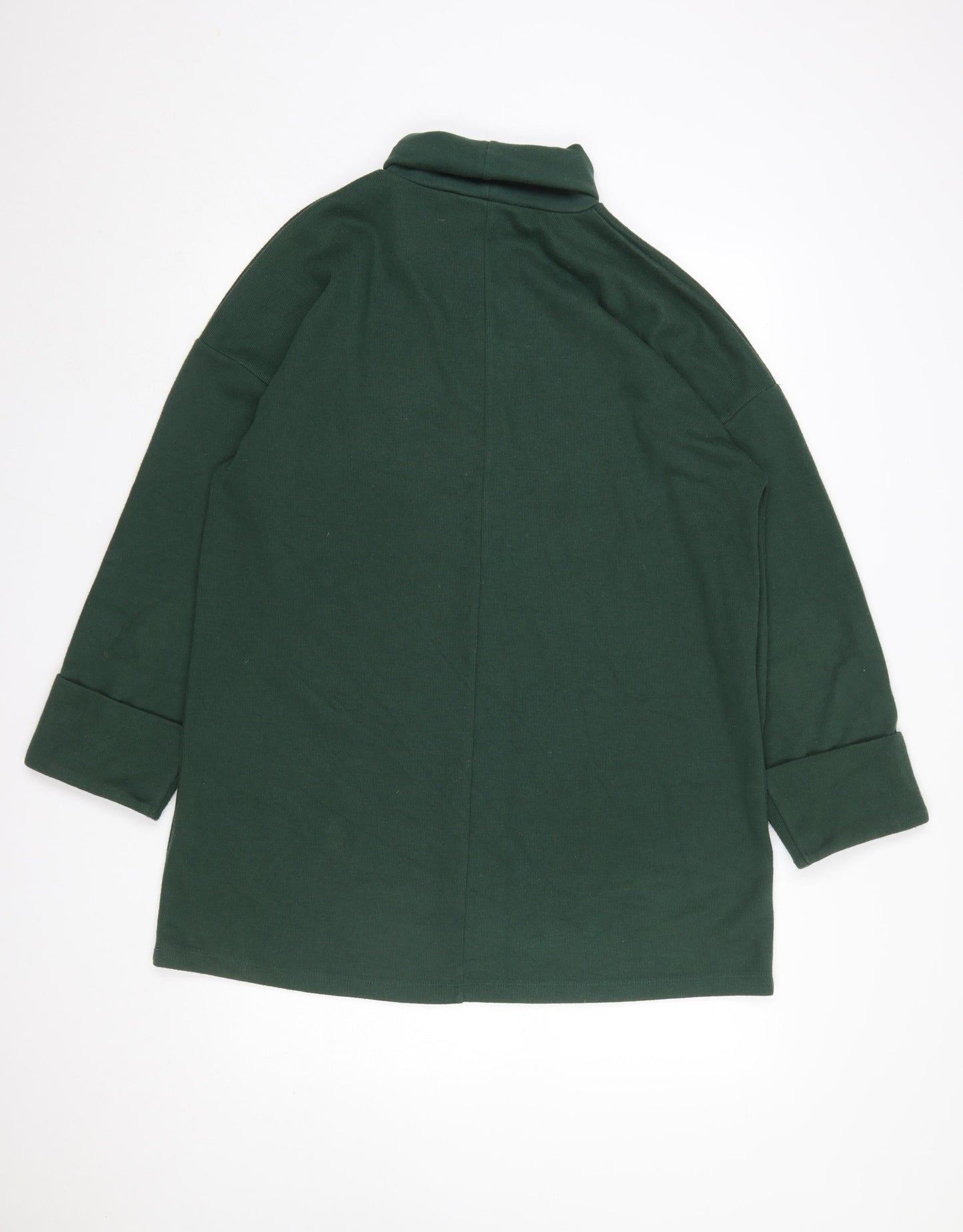 ASOS Women Green Roll Neck Long Sleeve Jersey Pullover Jumper UK 10