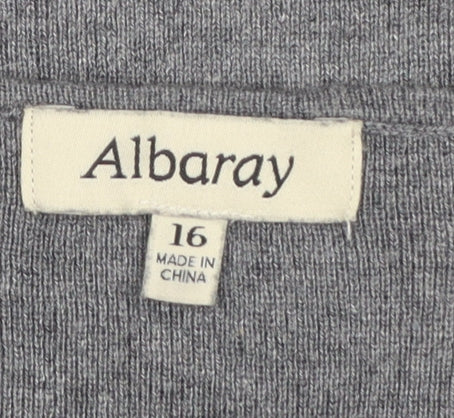 Albaray Women's Grey Knit Sleeveless Tank Top Size 16