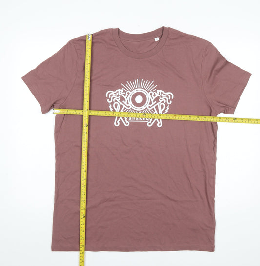 Stanley/Stella Men’s Brown Graphic Print Cotton T-Shirt XL