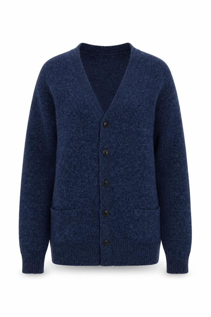 Uniqlo Women’s Blue Wool V-Neck Cardigan XS Knit
