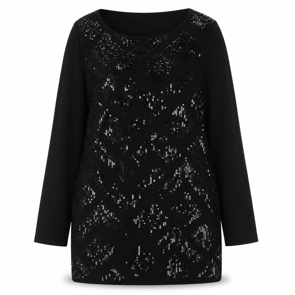 Marks and Spencer Per Una Women Black Size 18 Sequin Knit Jumper