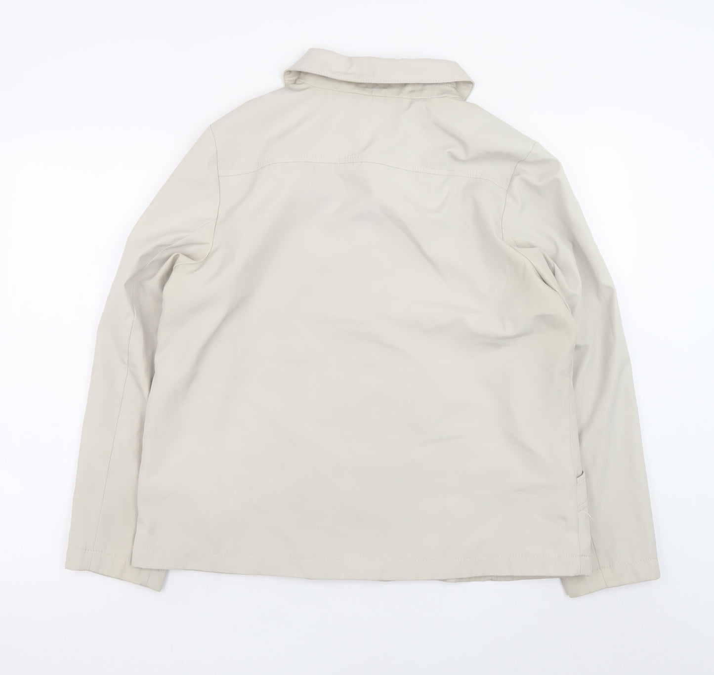 Bm Collection Women's Beige Mid-Length Polyester Jacket Size M