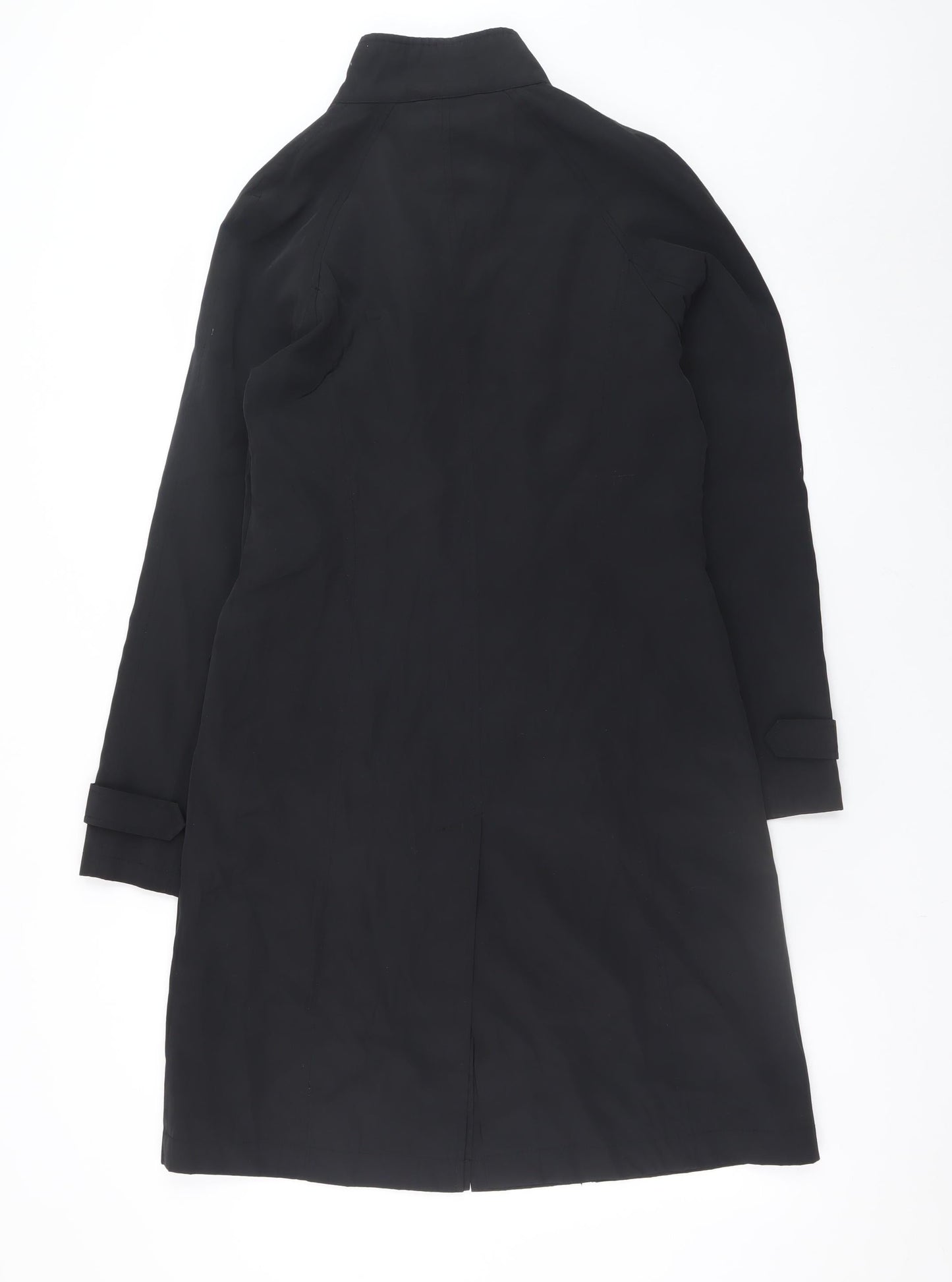 Stark Women’s Black Long Trench Coat Size 10 Classic Style