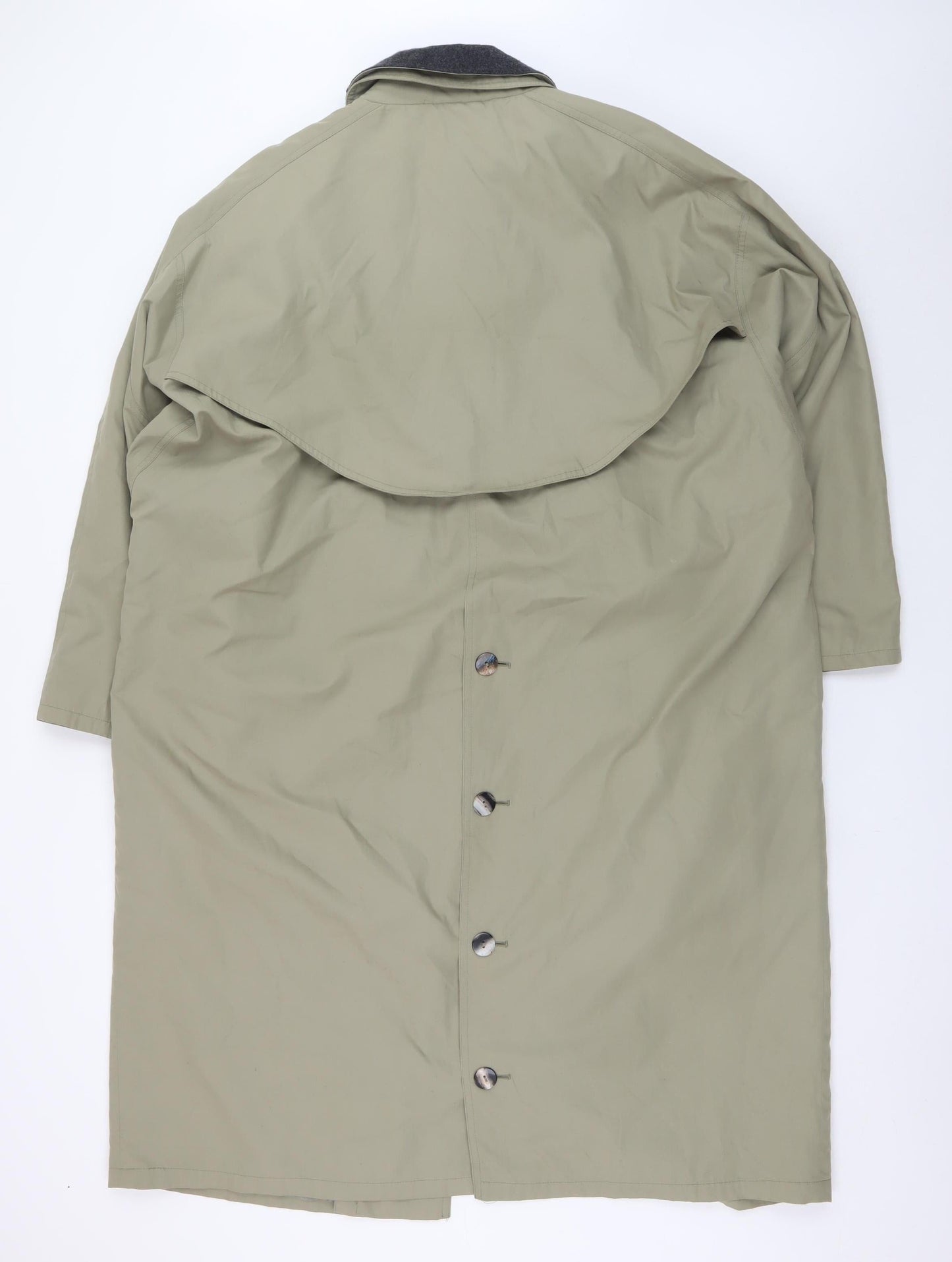 House of Fraser Women's Beige Long Trench Coat Size 14