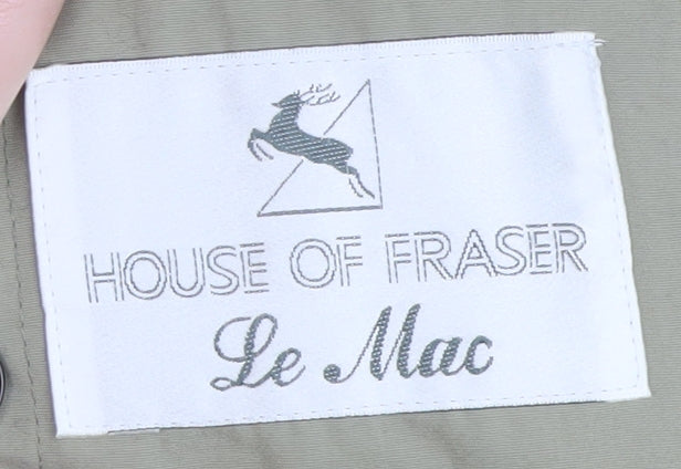 House of Fraser Women's Beige Long Trench Coat Size 14