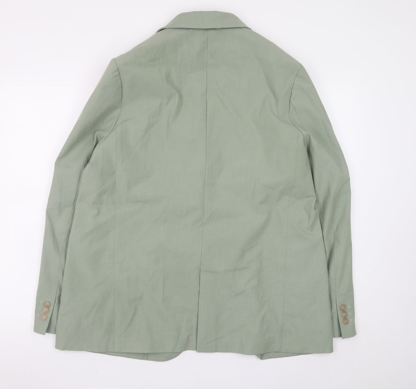 Uniqlo Womens Green Polyester Blend L Blazer Jacket